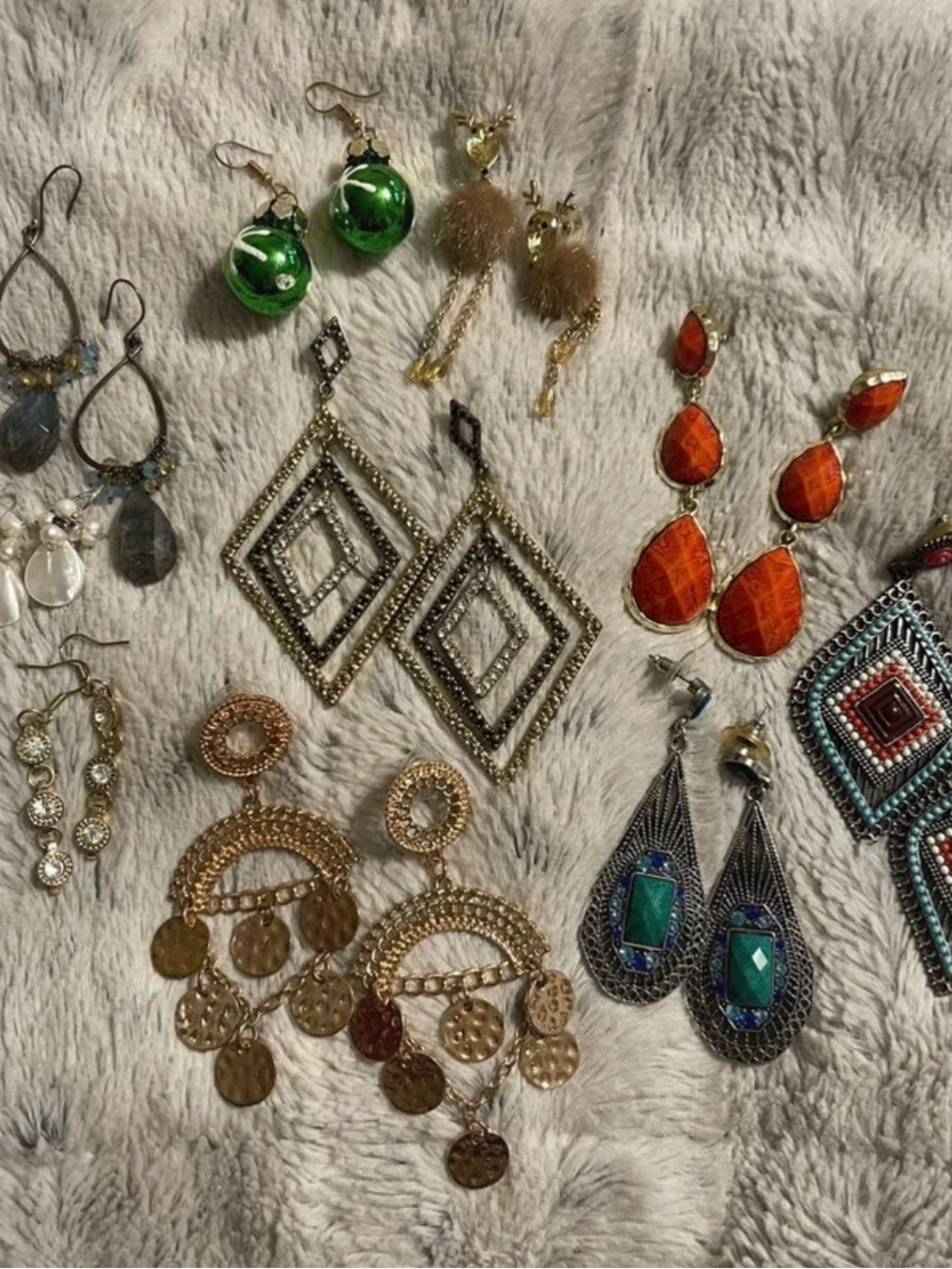 10 pair of earrings